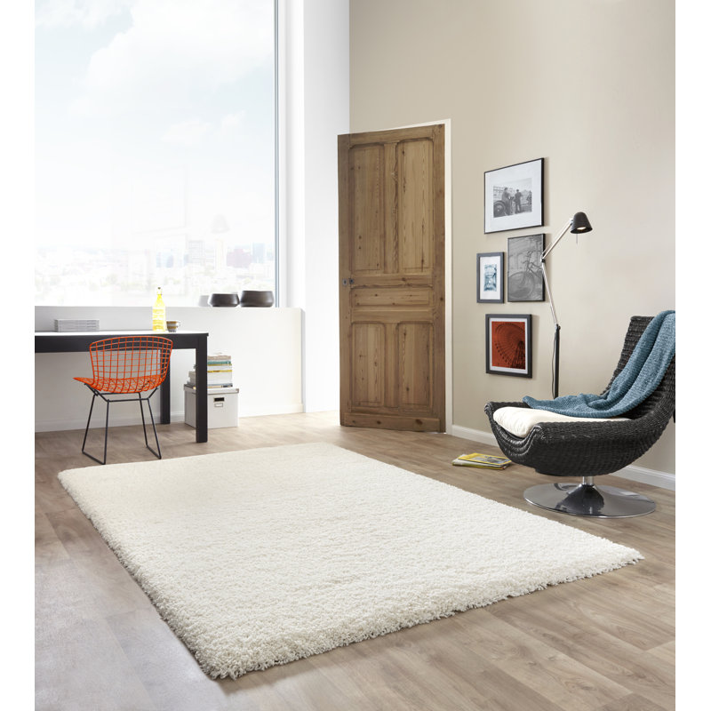 Alyson Shaggy Cream Rug, Rectangle 200 x 290cm