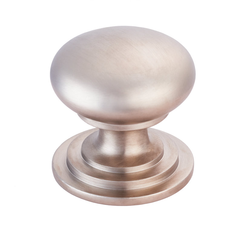 VICTORIAN KNOB (ONE PIECE) 25Mm, Satin Nickel, 5cm H x 5cm W x 5cm D