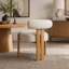 Chaise d'appoint rembourrée sans accoudoirs-131248047