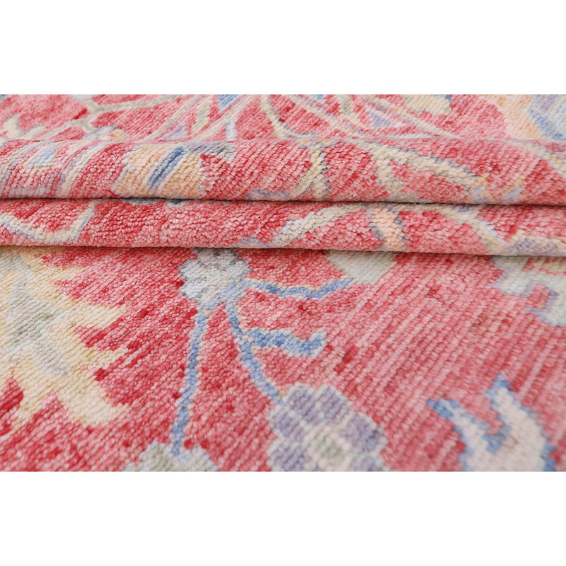 Wool Oriental Area Rug in Red