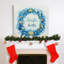 «Jingle Shells Wreath», reproduction d'art textuel sur toile tendue-198501591
