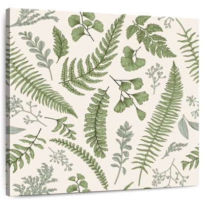 Motif de feuilles de plantes Harnek