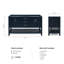60'' W Double Bathroom Vanity Base-234706754
