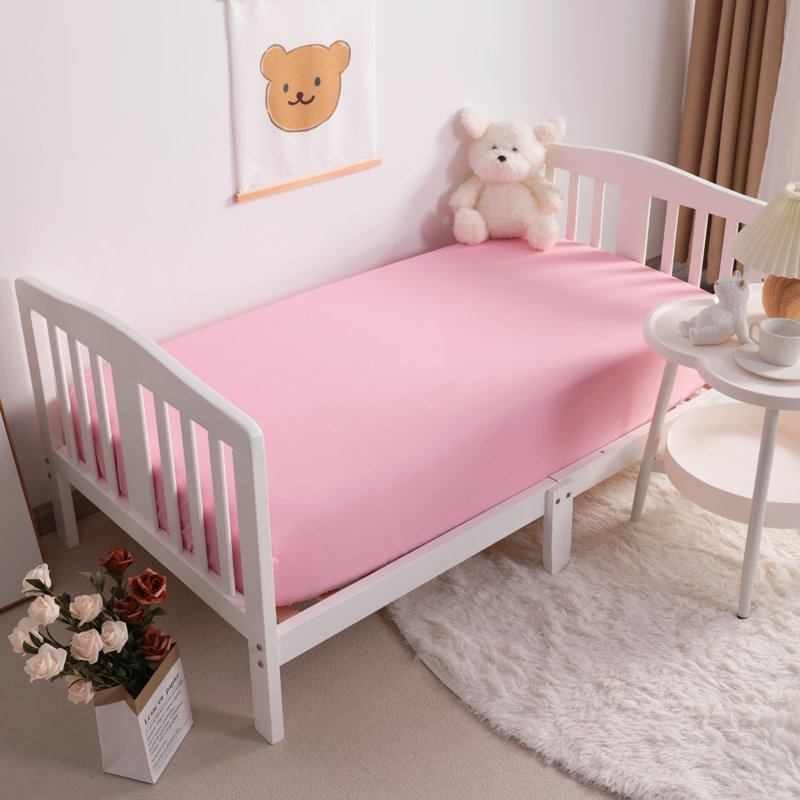 Microfiber Fitted Sheet, Pink