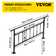 33" H x 68" W x 2" D Outdoor Stair Railing Starting Steps