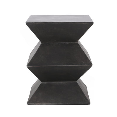 Outdoor Geometric Pedestal Design Side Table