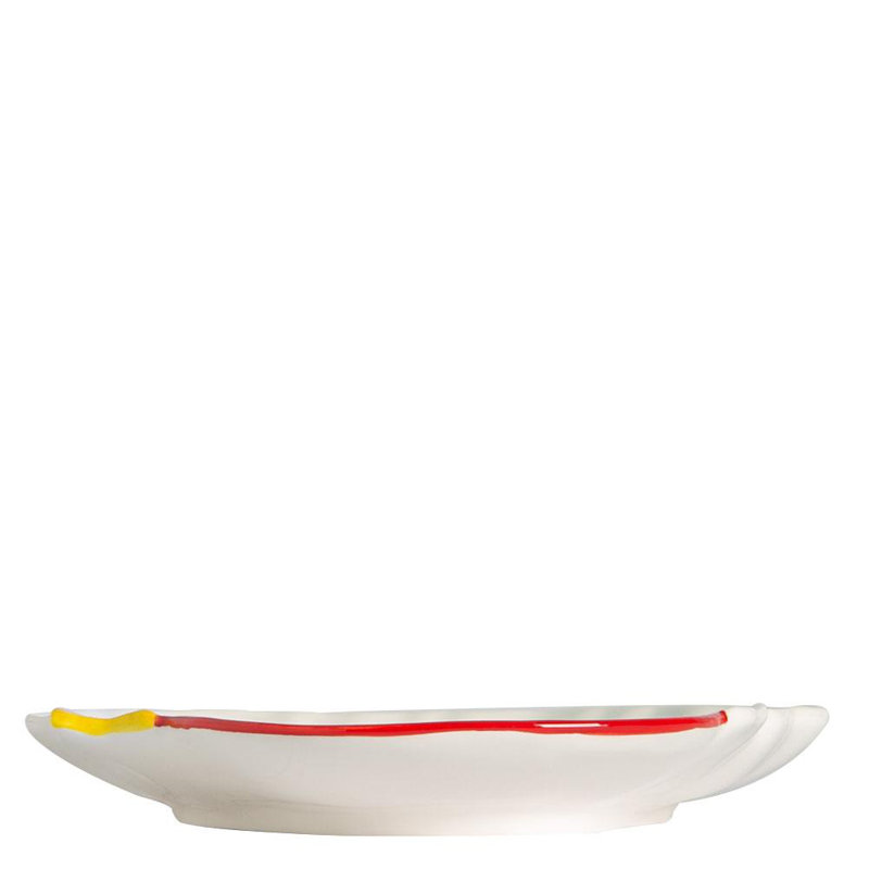 Nicola Spring - Father Christmas Serving Plates - 21 x 24.5cm - White