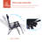 Zero Gravity Chairs, Waterproof Seat Patio Chair with Adjustable Side Tray for Patio Poolside and Backyard Lounge Reclining Chairs-621816212