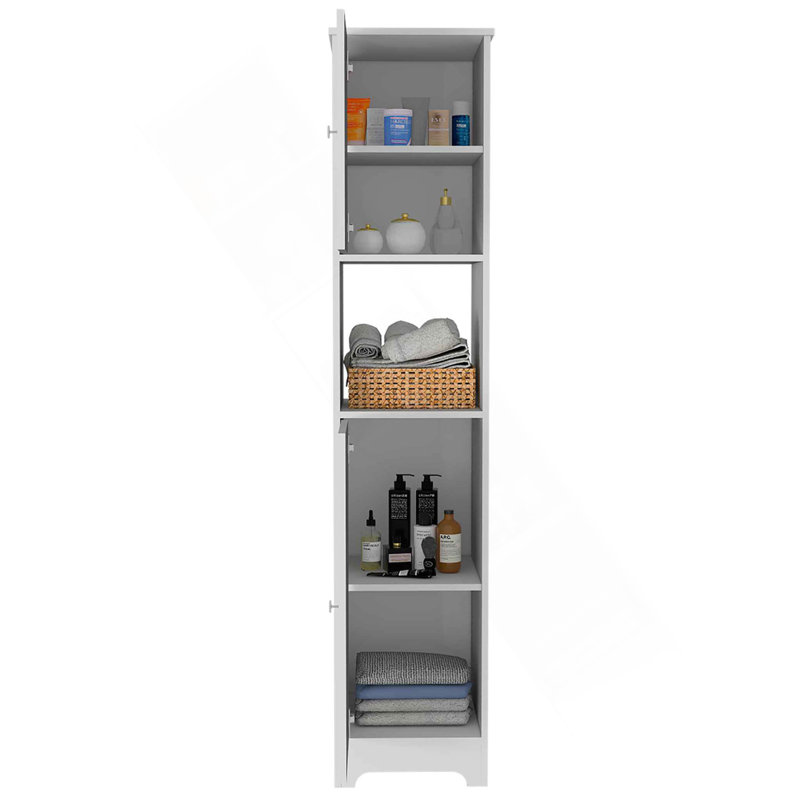Armoire à linge en chêne clair Brighton, Beige