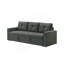 Canapé-lit en tissu l 83,5 po avec coussins capitonnés
