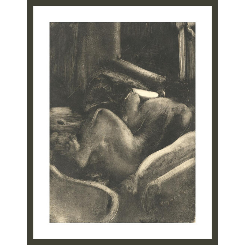 «Woman Reading (Liseuse)» par Edgar Degas, impression giclée encadrée, H 41,5 po x l 32,27 po