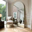 Très grand miroir de plancher arqué en métal pleine longueur avec support, miroir mural ou incliné pour chambre à coucher, salle de gym à domicile, salon, entrée-1200067745-1200067746