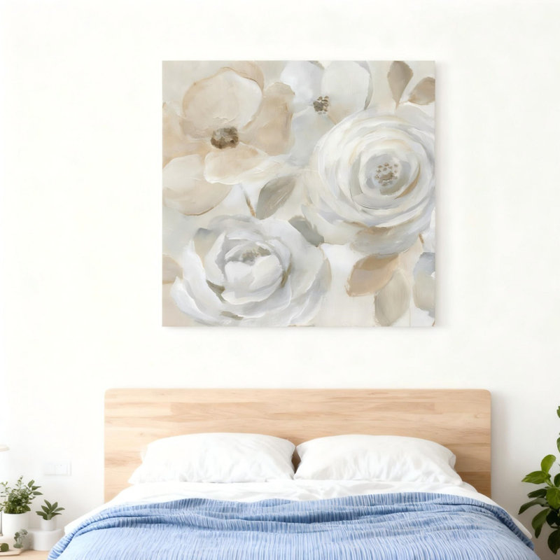 Art mural abstrait sur toile 16 "x 16"