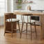Tabouret de comptoir rembourré en bois-1961635827