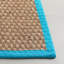 Tapis naturel / turquoise en bambou Chester-1946596209