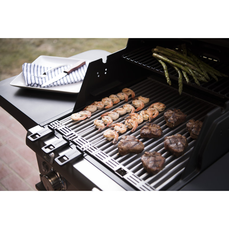 Saber 2-Burner Propane Gas and Charcoal Grill