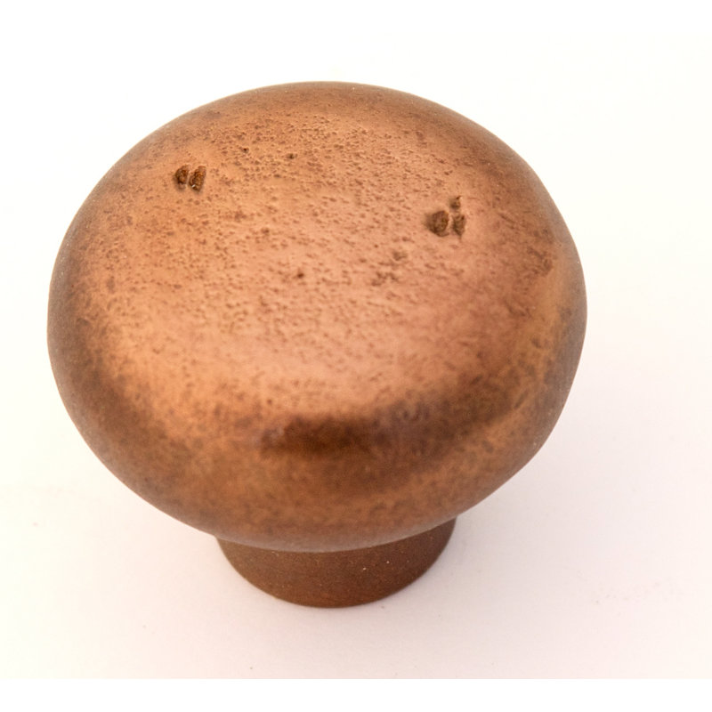 Sierra Mushroom Knob, Rust Bronze, 1.38" H x 1.5" W x 0.75" D