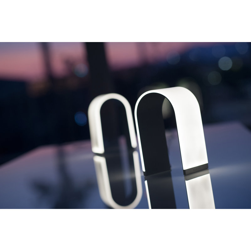 Mr. N LED Table Lamp, Metallic Black