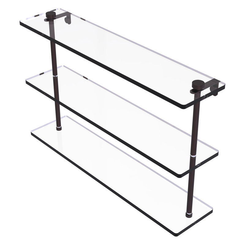 Gober 3 Piece Tiered Shelf, 22", Antique Bronze