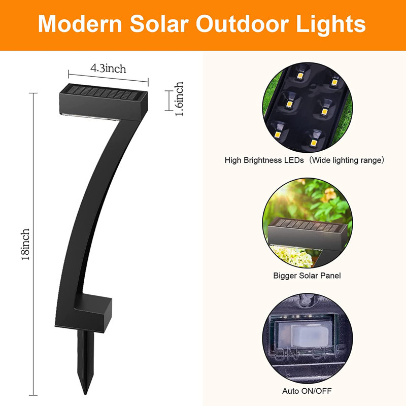 Solar Powered Integrated LED Pathway Light Pack