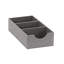 Boîte de rangement à 3 tiroirs gris pour rangement | 12 po X 6,13 po X 3,13 po