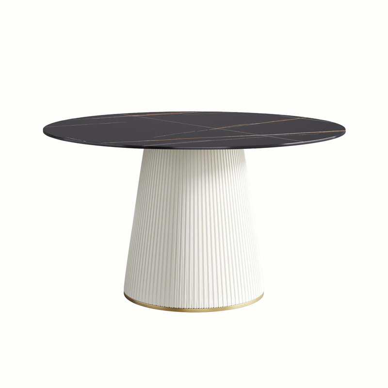 Iconie ronde, L 53,15 po x L 53,15 po, Noir
