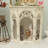 Beige Manufactured Wood Freestanding Fireplace