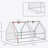 6' X 3' X 3' Portable Mini Greenhouse Outdoor Garden With Large Zipper Doors And Water/UV PE Cover-125438537