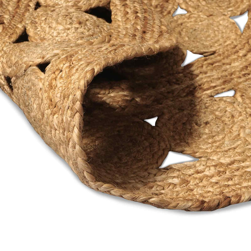 Hand Braided Area Rug, Round 90cm