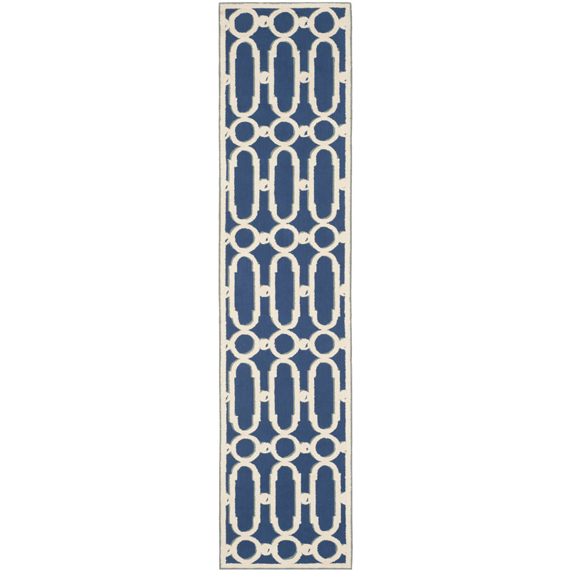 Tapis en coton Sheeran Newport, Tapis de couloir 2 pi 3 po x 10 pi