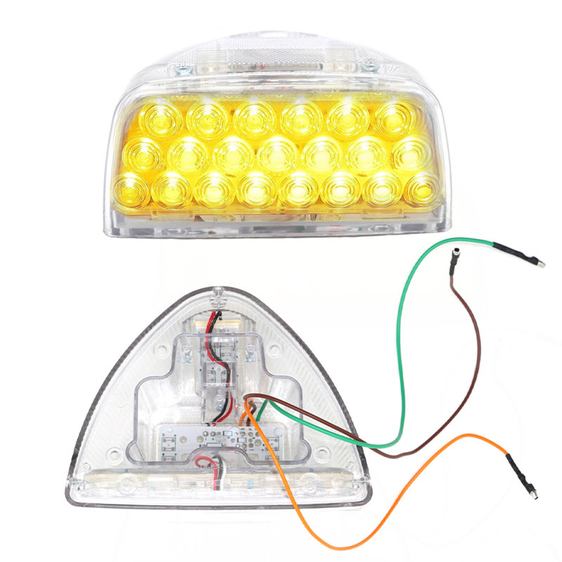 Compatible avec les clignotants Peterbilt 31 DEL triangulaires 2 pièces