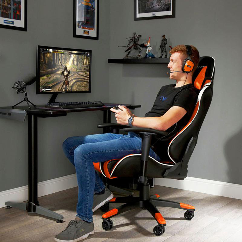 X Rocker Agility Esports Gaming Chair, Orange