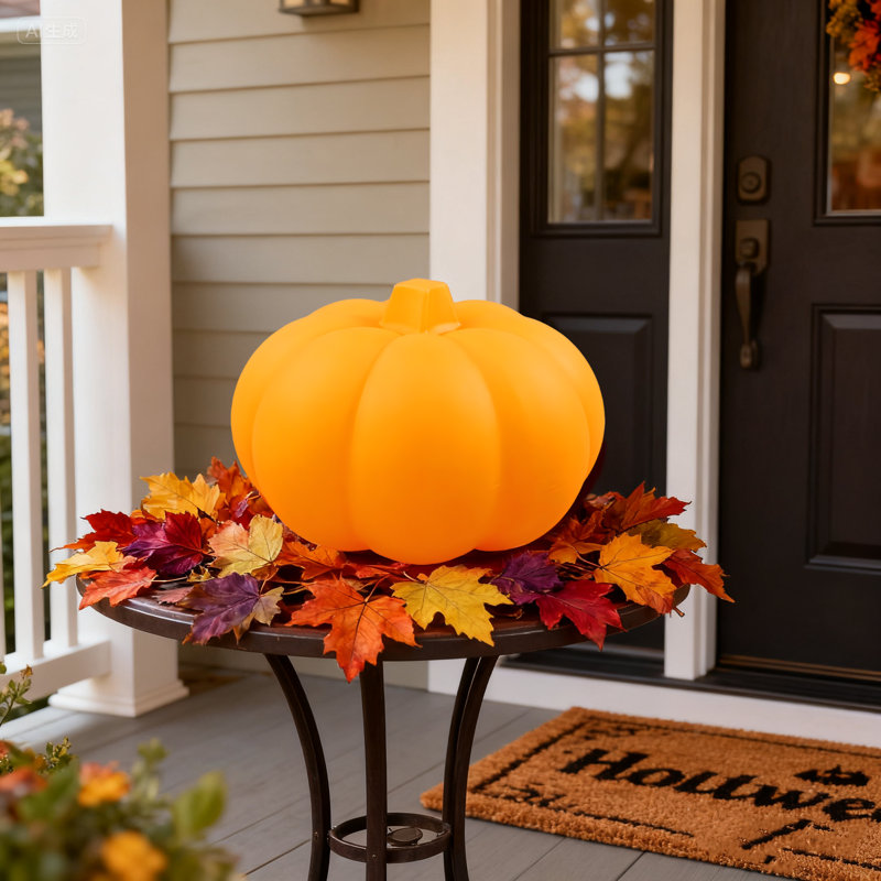 23-inch Solar Pumpkin Lantern