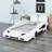 Race Car-Shaped Platform Bed With Wheels-1111026315