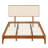 Platform Bed with Upholstered Headboard