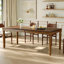 Table de salle à manger rectangulaire traditionnelle avec plateau en bois et pieds tournés pour la salle à manger et la cuisine-1695029858