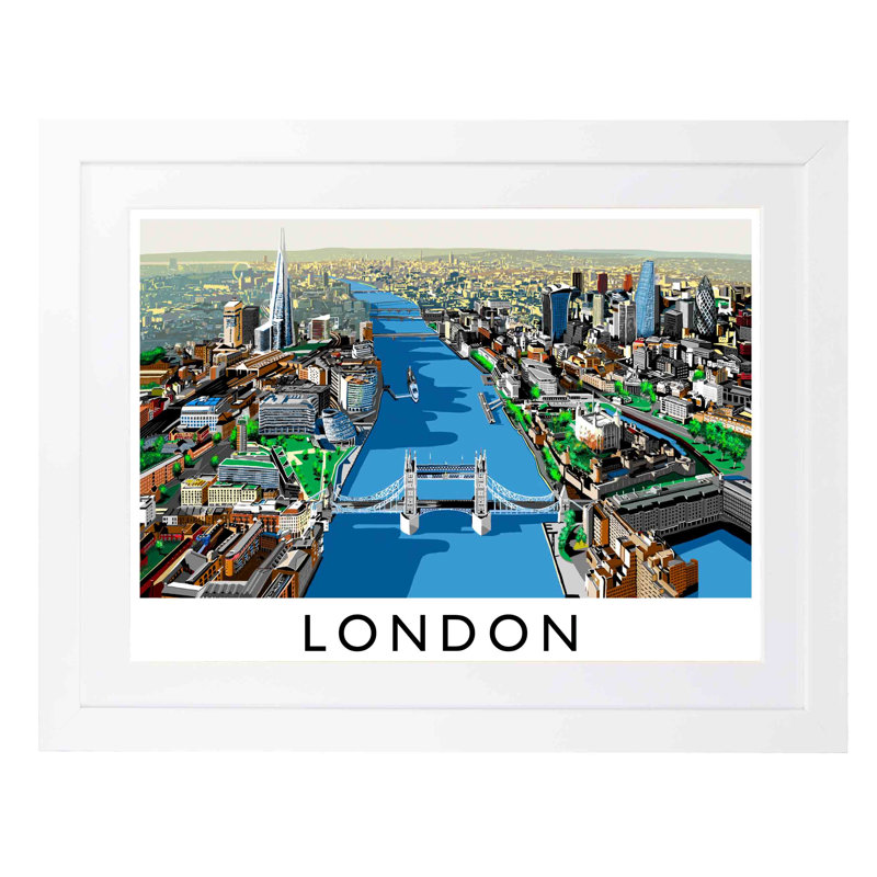 Richard O'Neil - Print, White Wood Frame, 33.5 cm H x 43.5 cm W x 2.2 cm D