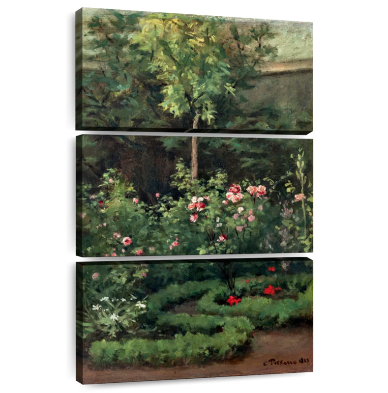 Senne A Rose Garden 1862, H 38 po x l 24 po