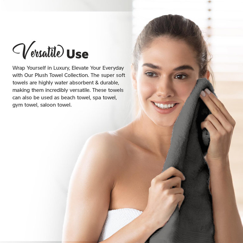 Ultra Light Bath Towel, Charcoal