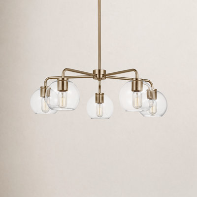 Childerley 5 Light Metal Dimmable Chandelier