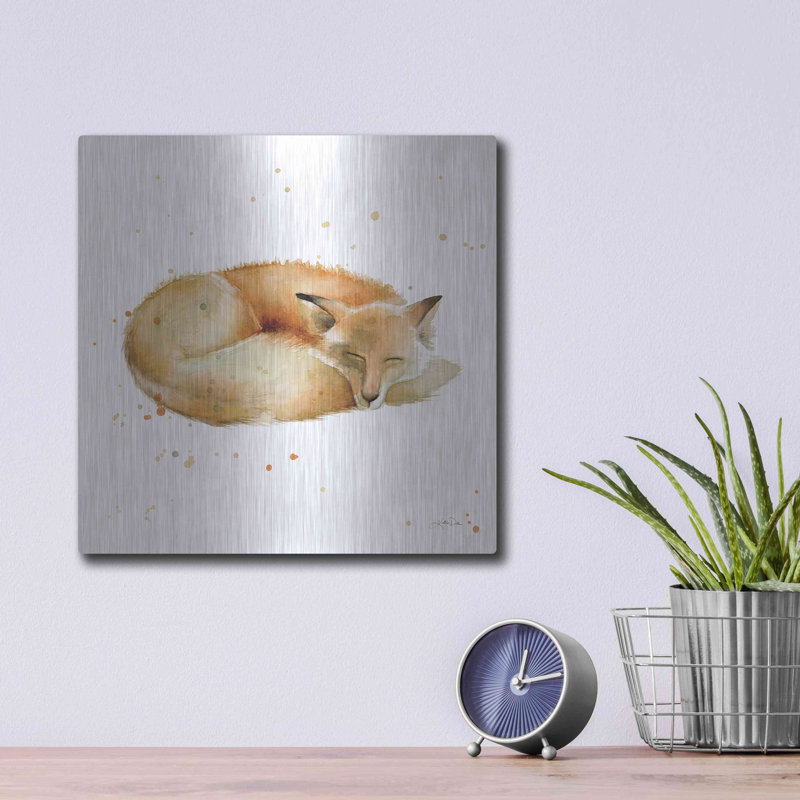 «Sleeping Fox» par Katrina Pete, H 12 po x l 12 po