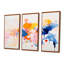 Ensemble de salon art mural abstrait bleu et rose-469968320-469968321