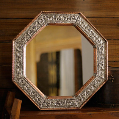 Amel Wood Flat Wall Mirror