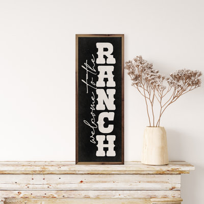 Welcome To The Ranch - noir vertical