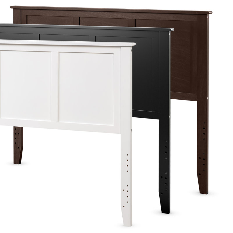 Tête de lit double en bois massif, Blanc