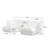 Slipcovered U Shape Sectional Deep Seat Sofa, Comfy Cloud Couch With Modular Design And Removable Covers For Living Room-1837909441