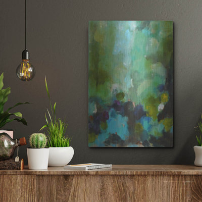 Mur en métal Wrought Studio ™ «Green II» par Solveiga
