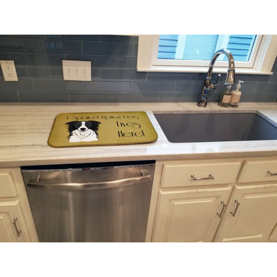 Tapis de séchage en vie pour chien à bordure collie