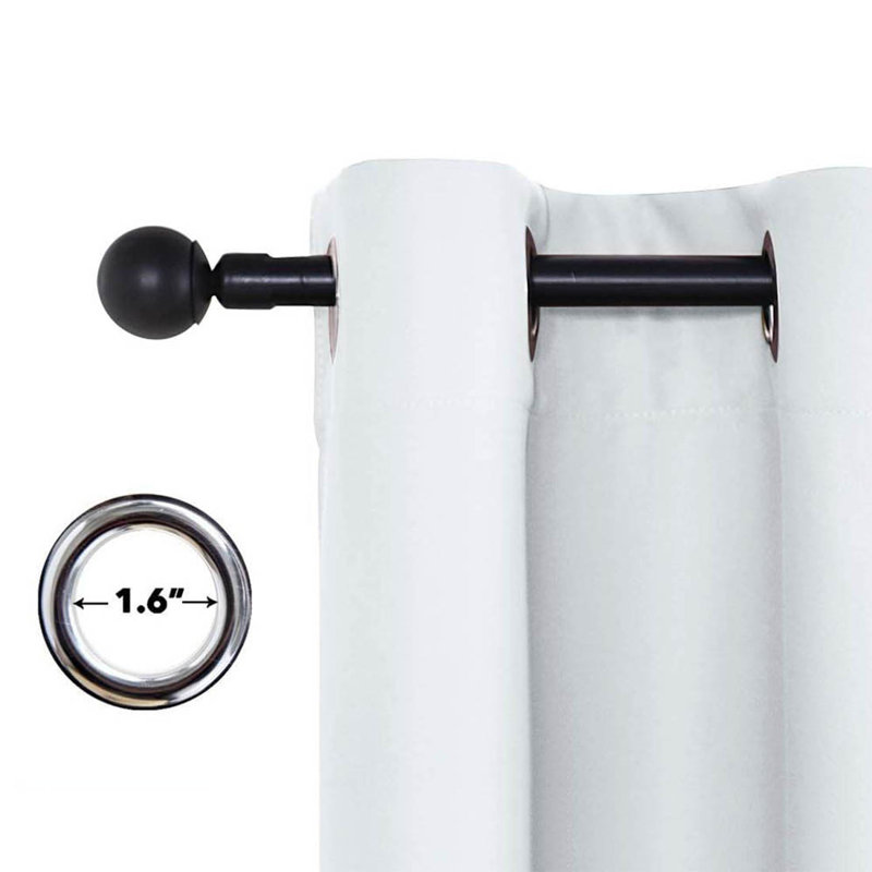 Blackout Curtain Pair, Greyish White