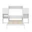 Grand lit mural avec coiffeuse et rangement-280187863
